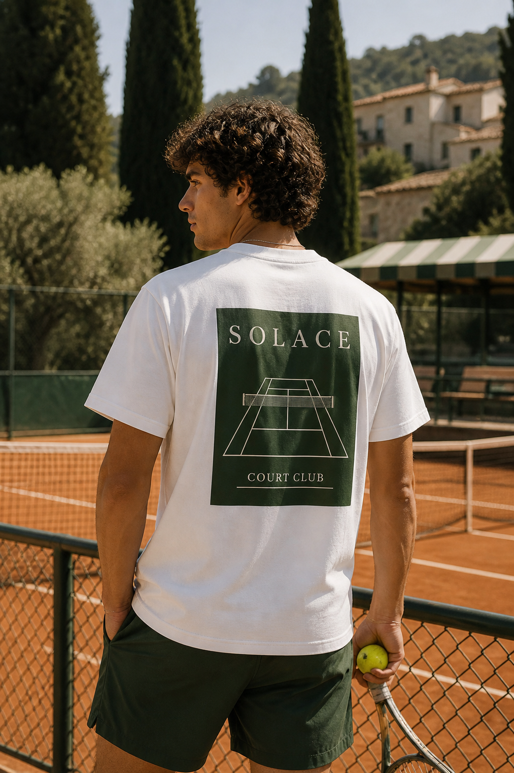 Court Club — Tennis Block Tee
