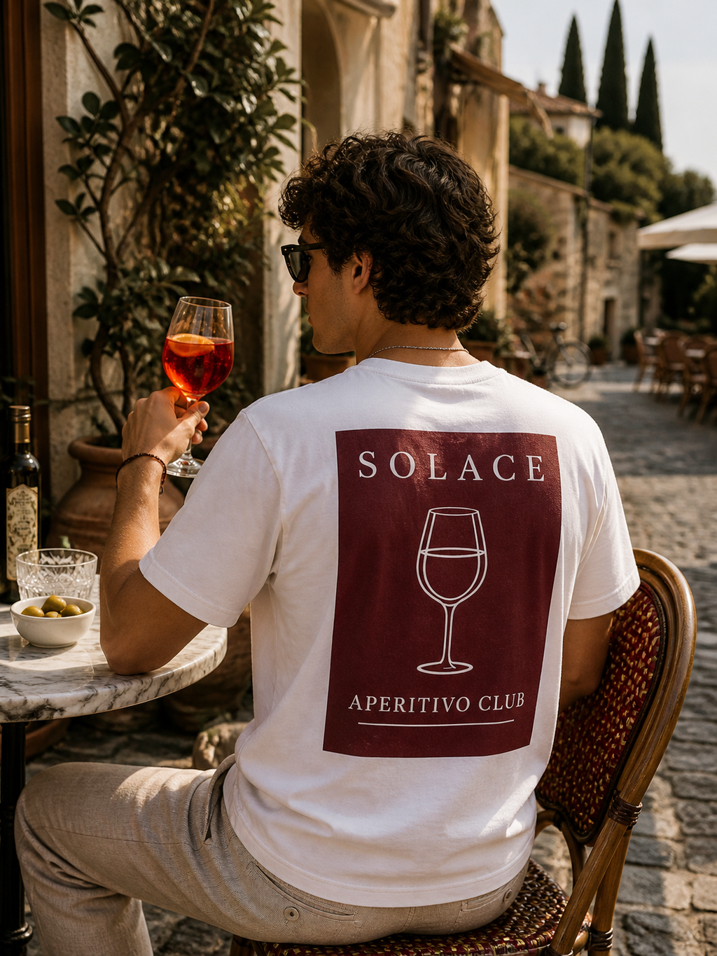 Aperitivo Club — Riviera Block Tee